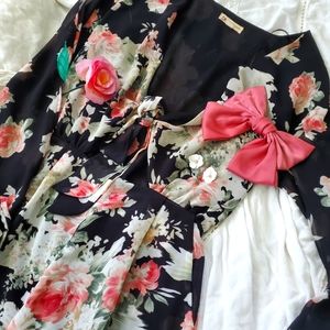 (3 for 15$) Floral Romper - Cotton Candy LA
